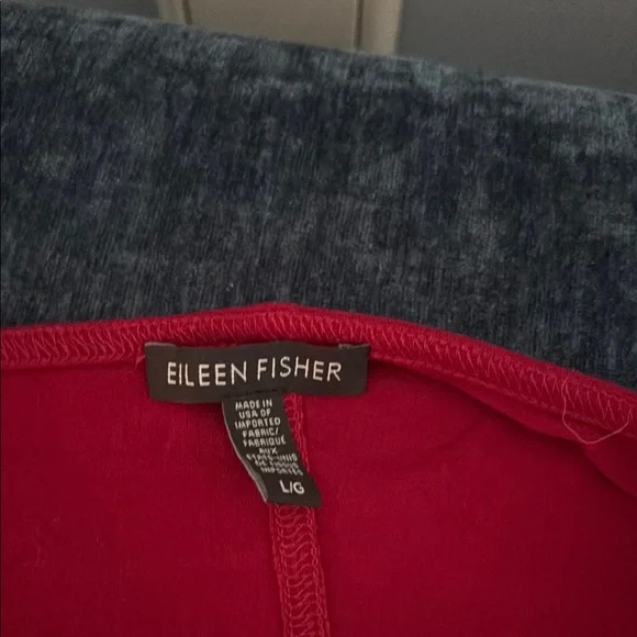 Eileen Fisher Red Long Sleeve Dress - Picture 3 of 4